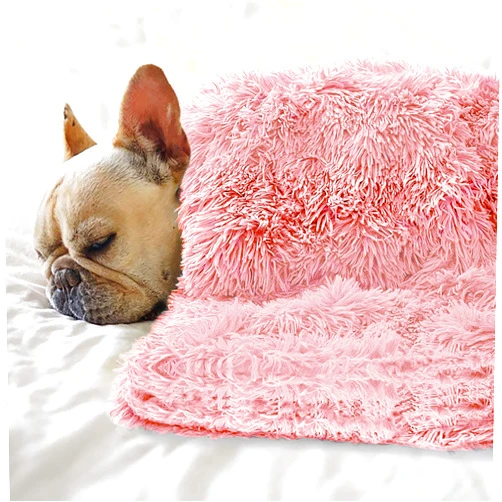 Petbuy Pet Dog Bed Blankets, Fluffy Fleece Dog Throw Blankets Sleep Mat,Soft Puppy Blankets Cat Kitten, S M L XL,Fuzzy Reversible Sherpa Blanket for Bed, Couch, Sofa, Travel,Washable & Lightweight