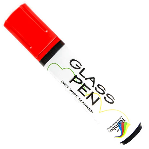 Rainbow Chalk Markers Limited Glass Pen Window Marker: Liquid Chalk Markers for Glass, Car Marker or Mirror Pen with Washable Paint - Car Windows, Storefront Window, Wedding, Parade, Party & Holiday Decorations (Red, Jumbo Tip)