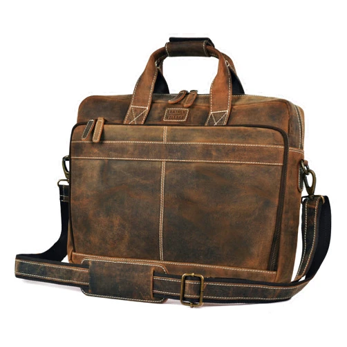 LEATHER VILLAGE Handmade Leather Laptop Shoulder Messenger Bag