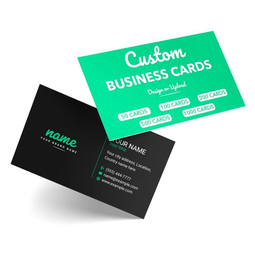 Bunny Badges Custom Business Cards - 16pt Glossy - Made in the USA (50 to 1000 Cards)