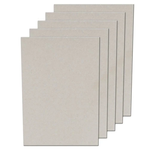 Lakeer A4 Size Grey Board Cardstock Paper Board 2mm Thickness Pack of 5 Pcs