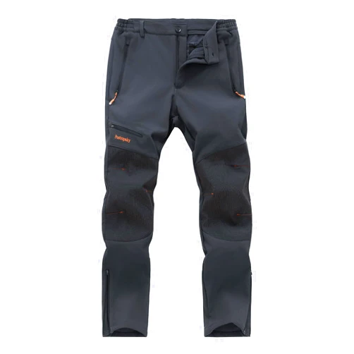 Postropaky Mens Hiking Snow Ski Pants Waterproof Outdoor Insulated Softshell Pants Snowboard Zipper Bottom Leg