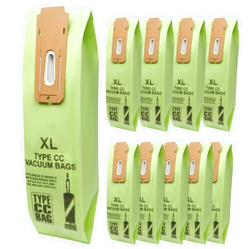 BIHARNT 10 Pack Replacement Type CC Vacuum Bags for Oreck XL XL2 XL7 XL21 Upright Vacuum Cleaner,Part # CCPK8, CCPK8OH, CCPK8DW, AK1CC6A