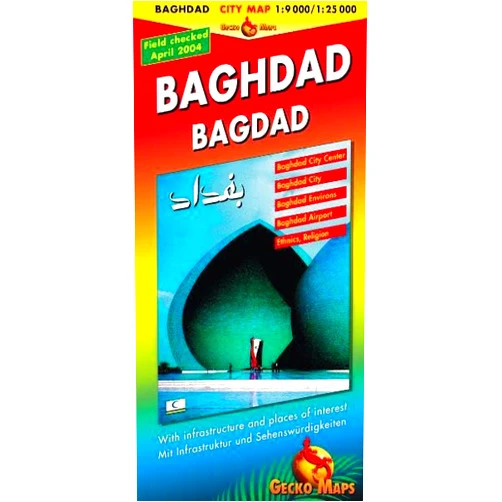 Gecko Maps Baghdad City Map, 1:9,000/1:25,000