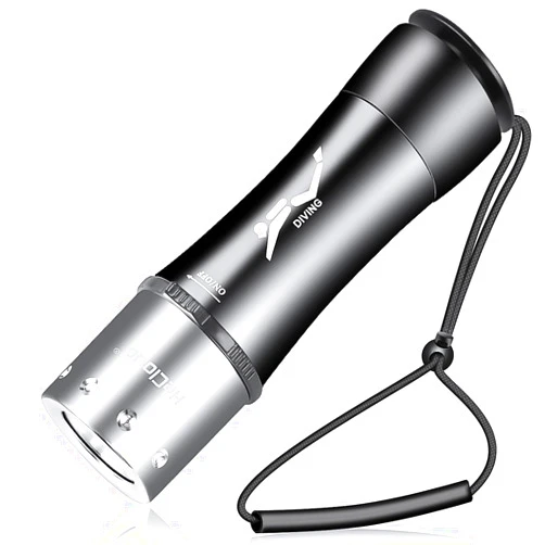 HECLOUD 4000LM Underwater Flashlight with Dive Light Scuba Diving Flashlight Waterproof Flashlight 50ft Underwater Flashlight for Diving Snorkeling,3 Modes with Charger for Underwater Sports Gift