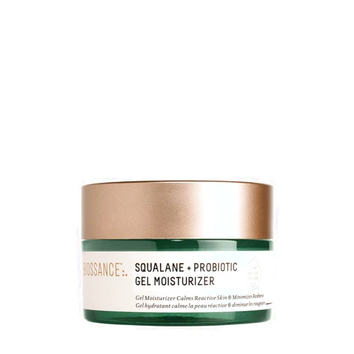 Biossance Squalane + Probiotic Balancing Face Gel Moisturizer - Advanced Formula for Oily & Acne-Prone Skin, Encapsulated Probiotics, Reduces Redness & Excess Oil, Soothes Sensitive Skin - 1.69 oz