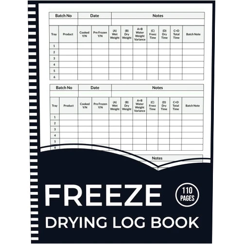 Minifreez publishing freeze drying log book: More than 400 food batch schedules, Organize and Track your Freeze Drying Batches, Drying Activity Tracker