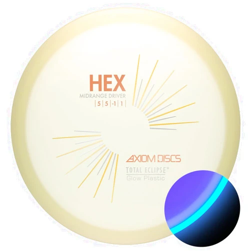 Axiom Discs Total Eclipse Glow 2.0 Hex Disc Golf Midrange (Colors May Vary)