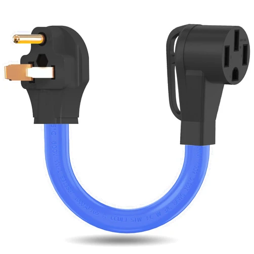 JL Gears NEMA 6-50P to 14-50R 1FT EV Charger to Welder Plug Adapter Cord, 50 Amp, EV for Level 2 Charging, 8 AWG, UL Listed