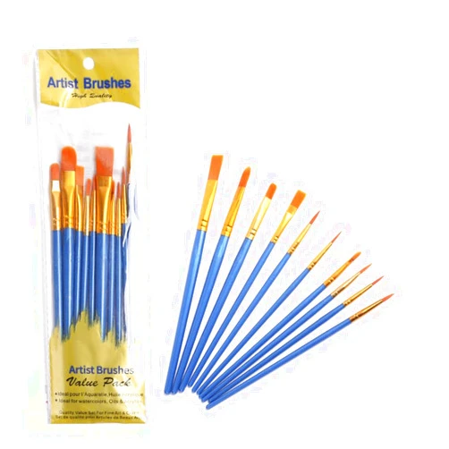 Likimar Artist Brushes Value Pack, Assorted Sizes for Watercolors, Oils & Acrylics