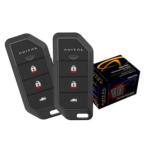 Avital 2103L Automotive Keyless Entry System with Two 4-Button Remotes