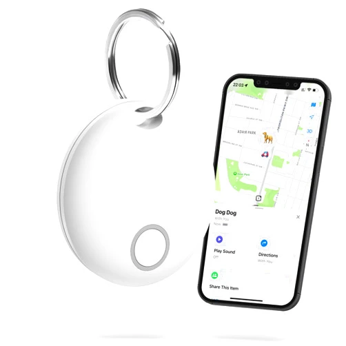 Midlocater Air Tracker Tags GPS Tracker, Key Finder Bluetooth Luggage Tracker with Keychain, Works with Apple Find My (iOS Only), Item Locator for Key, Wallet, Suitcase, Bags, IP67 Waterproof, Battery Include