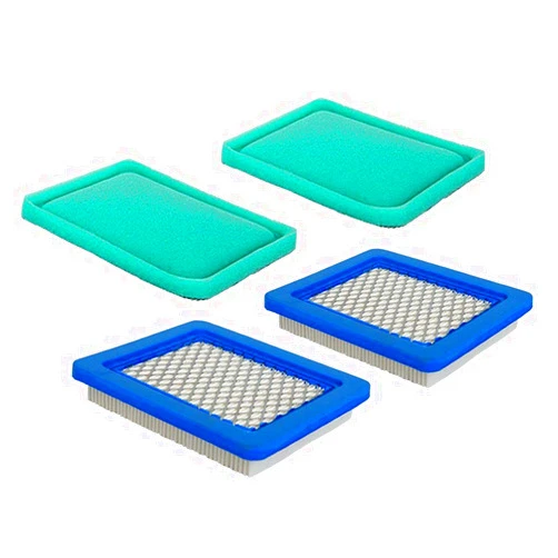HEYZLASS 2 Pack Air Filter + Pre Filter, Compatible with Briggs Stratton 491588s 491588 399959, Replace Lawn Mower Flat OEM Air Cleaner Cartridge