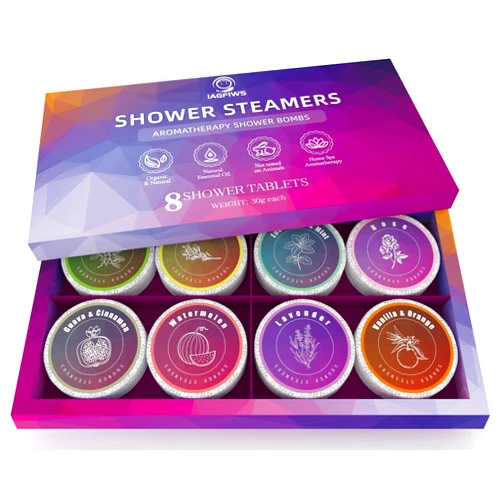 IAGFIWS Shower Steamers Aromatherapy 8-Pack Shower Bombs, Mothers Day Gifts for Women Mom Her Daughter Wife, Organic Essential Oils Relaxation & Self Care Birthday Gifts for Men