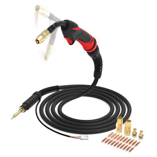 YESWELDER Flex Neck MIG Welding Gun Torch Stinger 100A 10ft, Replacement Hobart H-10/H100S2 & MIG Welding Gun Accessory Kit .030