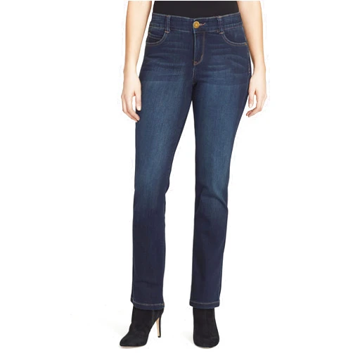Vintage America Blues Women's F'ab Body Sculpt Straight Leg Denim Jean Pants