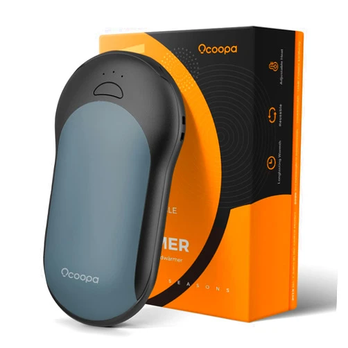 OCOOPA Rechargeable Hand Warmer 10000mAh,Portable Electric Hand Heater,Up to 15 Hours,USB Battery Operated Handwarmer for Camping,Hiking,Hunting,Golf,Warm Tech Gifts,Halo H01