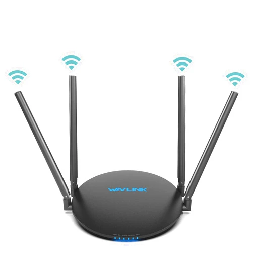 WAVLINK 2024 AC1200 WiFi Router, Dual Band Wireless Internet Smart Router 5GHz+2.4GHz with 100Mbps WAN/LAN, Long Range Coverage for Home & Office, Supports Router/Repeater Mode