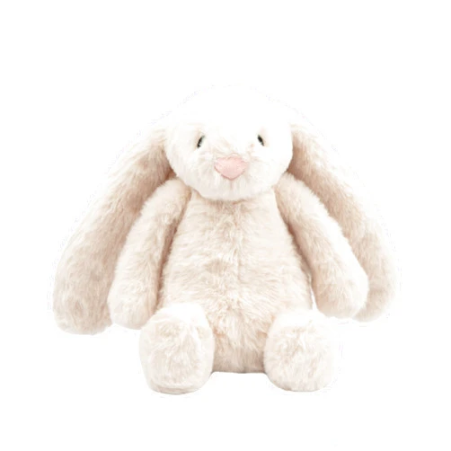 Best Pet Supplies Interactive Bunny Buddy Dog Toy with Crinkle and Squeaky Enrichment for Small and Medium Breed Puppies or Dogs, Cute and Plush - Bunny (Beige)