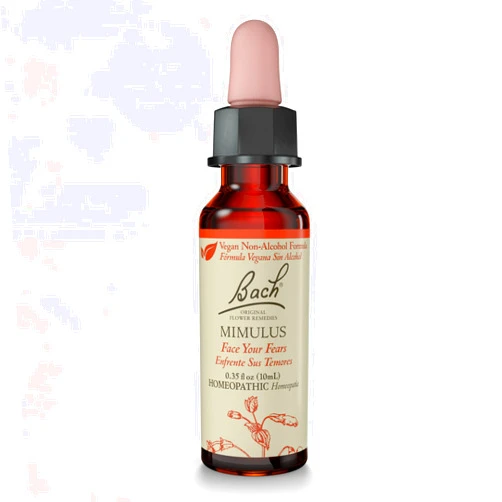 Bach Original Flower Remedies, Mimulus (Non-Alcohol Formula) - Face Your Fears - Natural Homeopathic Flower Essence for Emotional Balance - Vegan, Gluten Free, Sugar Free - 10mL Dropper