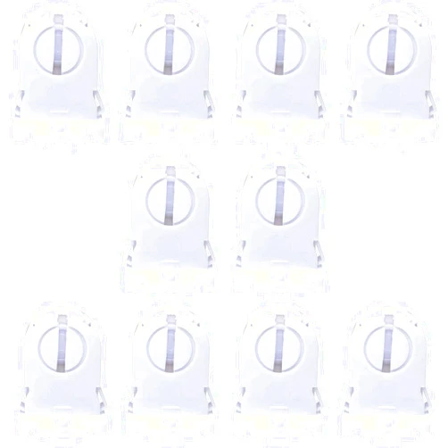 TAODAN 12pcs T8 Lamp Holder Non-Shunted Turn-Type UL Socket Tombstone Lampholder Medium Bi-pin Socket