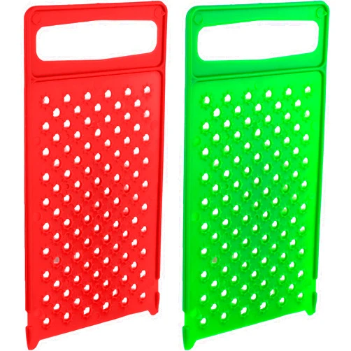 OFXDD Hand Grater Plastic - Pack of 2 - Cheese Flat Graters - Handle Grater