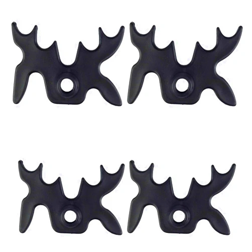 Zelerdo 4 Pack Plastic Moosehead Pool Billiard Cue Bridge Head