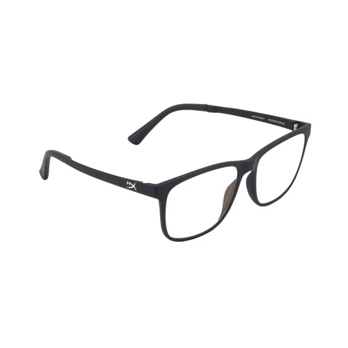 HyperX Spectre React - Gaming Eyewear, Blue Light Blocking Glasses, UV Protection, Ultem Frame, Crystal Clear Lenses, Microfiber Bag, Hard Case – Medium/Large Black