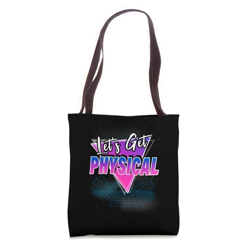 Let'S Get Physical Rad 80'S Workout Vaporwave Retro Style Tote Bag