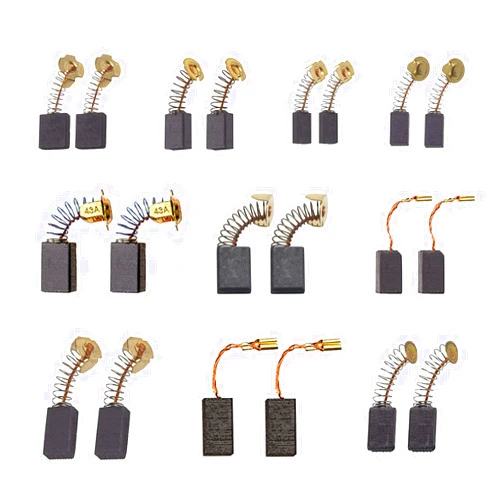 UFelice 20Pcs Electric Motor Carbon Brush 10 Different Sizes Brushes Replacement Part for Power Tools