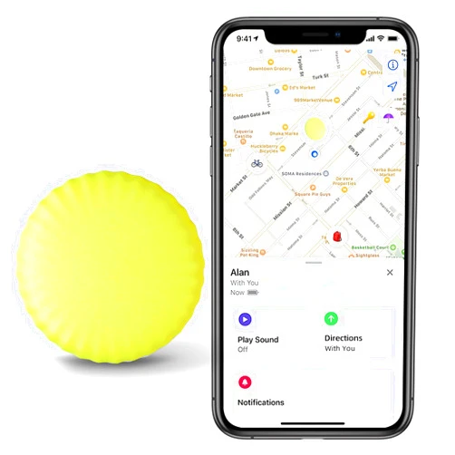 Mangotek Key Finder Locator,Luggage Tracker,Bluetooth Key Tracker Tag Works with Apple Find My Keys Tracking Device with Replaceable Battery,Item Finder for Keys,Bags,Wallets,Luggage,Kid,Dogs, Cats (Green)