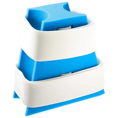 Rolyan Abduction Pillow, Small, Durable Foam Pillow for with Hip Abduction, Foam Block with Velfoam Strap to Secure and Comfort the Legs and Hips and Reduce Pain, Velfoam Straps Securely Fasten Block