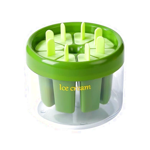 OGBZTED Popsicles Molds with Sticks 8 Piece Popsicle Mold Ice Cream Molds Small Popsicle Maker-Bpa Free (Green)