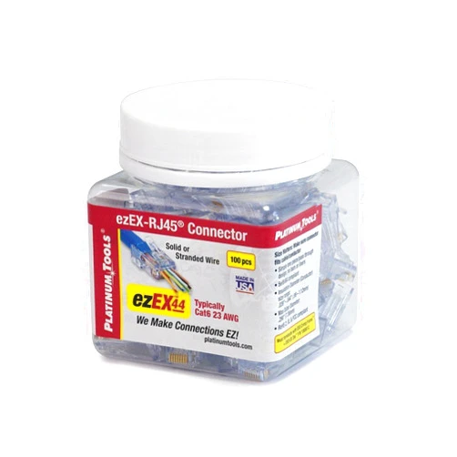 Platinum Tools Ezex44 Connector 100/Jar Accessory Box (202044J)