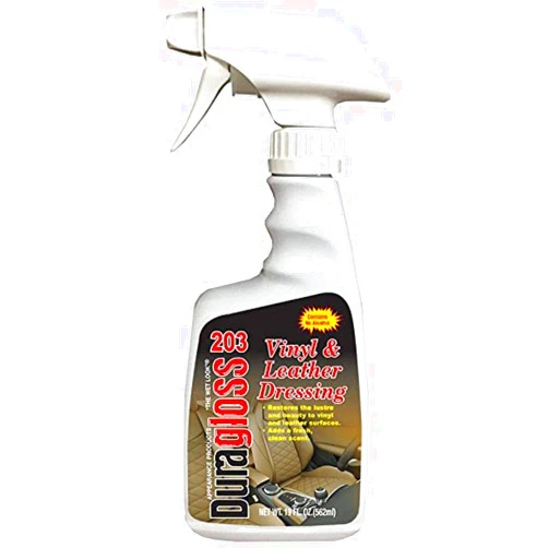 Duragloss 203 Vinyl and Leather Dressing, 19 fl. oz, 1 Pack, White