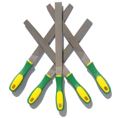 ASNOMY Heavy Duty 8“ Steel File and Rasp Set with Rubber Handles，High Carbon Steel Rasp & Flat Metal File for Wood, Metal, Steel, Plastic