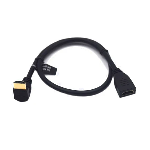 Kework 2 Feet 48Gbps HDMI 8K@60Hz Extension Ultra HD Cable, Straight Female to Up Angle Male HDMI 2.1 Extender High Speed Shield Cord for Xbox TV PS4 PS5 Switch, Support 4K@120Hz, 3D Dynamic HDR