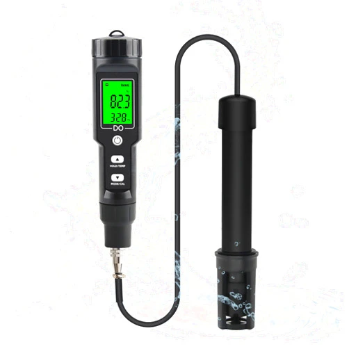 Rowyet Dissolved Oxygen Meter with ATC,Portable Dissolved Oxygen Test Kit Range 0.0-40mg/L,DO Meter with Electrode Filling Fluid,Water Test Kit for Swimming Pools,Aquarium,Fish Pond.