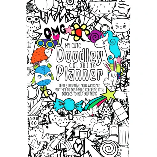 By Kristi Durham (Author), Color With Kristi (Author) My Cute Doodley Coloring Planner - Plan & Organize Your Weekly & Monthly To-Dos While Coloring Easy Doodles To Help You Think: UNDATED 12-month (5 ... designs to relax and plan your days