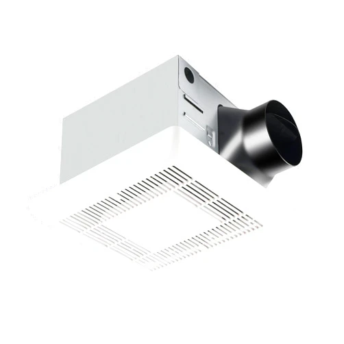 Tech Drive Bathroom Fan with Light 110 CFM, 1.2Sone No Attic access Needed Installation,Very Quiet Bath Ventilation and Exhaust Fan with LED Light 4000K 800LM, 4inch Duct,White Plastic Grille