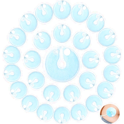 Tondiamo 28 Packs G Tube Pads Holder Abdominal G Tube Button Pads Soft G Tube Covers Absorbent G Tube Pads Feeding Tube Accessories Peg Tube Supplies Feeding Tube Pads Cotton Pads for Nursing Care