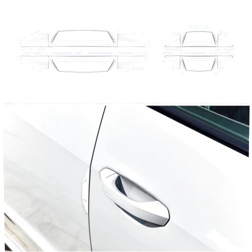 RGOAANC 4PCS Car Door Anti-Collision Strip, Anti-Scratch Door Side Edge Protector Guard, Car Door Protector Edge Guards, Door Protection Decorative Automotive Extieror Accessories Fits for Most Car