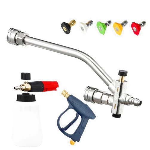 YSIRFD Munbuti - Munbuti Foam Cannon, Dual Foam Cannon Adapter, Foam Cannon Dual-Purpose Switch Spray, Pressure Washer Foam Cannon with Dual-Connector for Clear Car, Swimming Pool, Patio, Toilet (E)