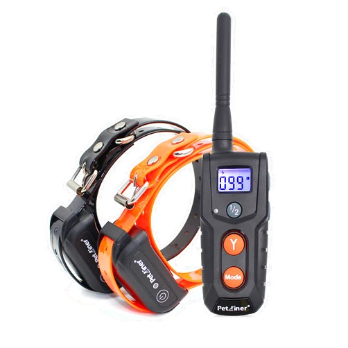 Petrainer Dog Training Collars with Remote - Shock Collar for 2 Dogs, Small, Medium, Large, Rechargeable 100% Waterproof E-Collar with 3 Training Correction Modes, Shock, Vibration, Beep, 1000' Range