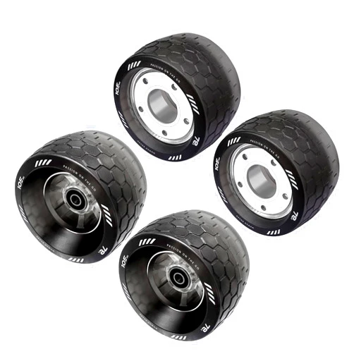 WOWGO Honeycomb iCloud 105MM Wheels for 2S Max Electric Skateboard, Hub Motor Wheel Driving Longboard with Long Range Commuting for Adults (105 mm)
