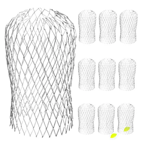FIRMDKWEED 10Pack Downspouts Gutter Guard, 3.5 Inch Expandable Aluminium Filter Strainer for Leaves