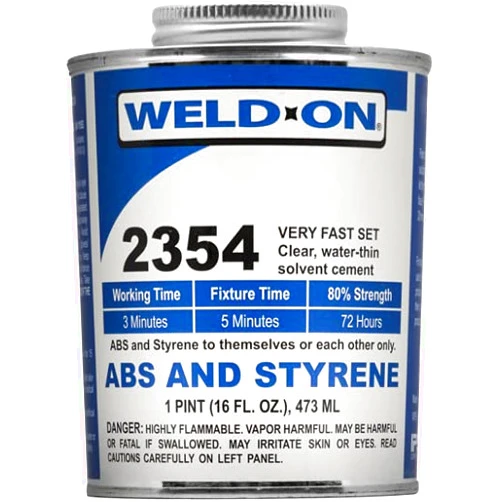 Plastic-Craft SCIGRIP IPS Weld-On #2354 Adhesive (Pint) with Applicator Bottle and Needle