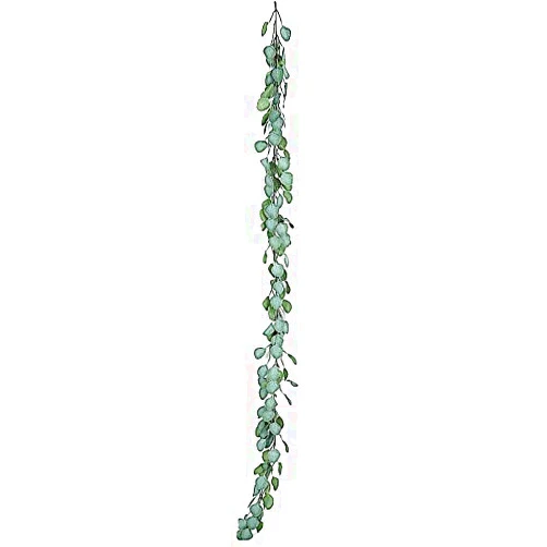 BalsaCircle 6.5 ft Long Frosted Green Artificial Eucalyptus Leaves Vine Garland Wedding Reception Party Arrangements Decorations Supplies