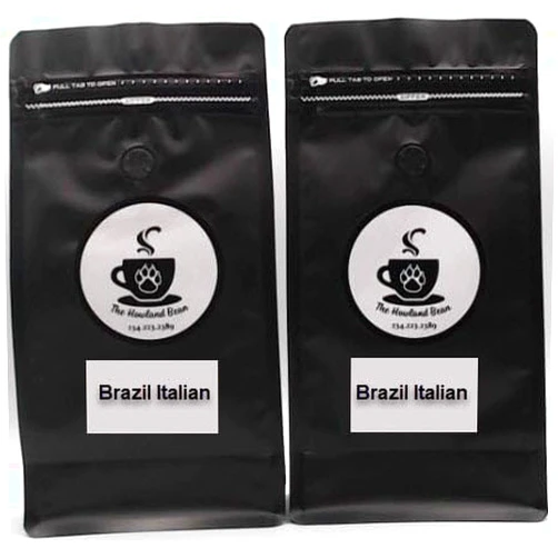 CulinaSwirl Howland Bean’s Roasted Coffee Beans - Fresh Whole Bean Coffee in 16oz Bags - Large Selection of the Finest Whole/Ground Coffee Beans from The Howland Bean (Brazil Italian (Dark Roast))