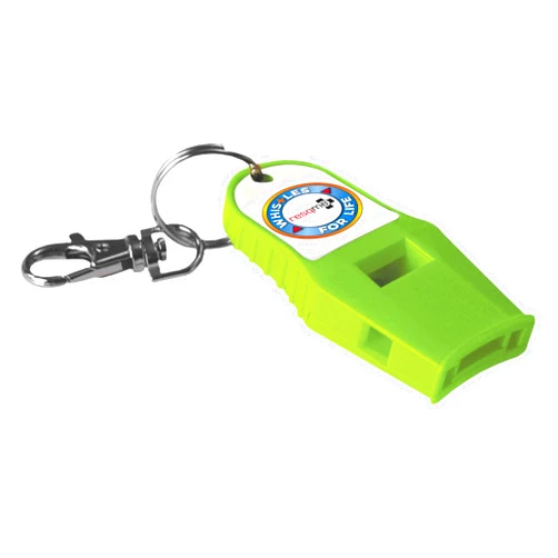 RESQME Whistle for Life by resqme Neon Green, Loud Powerful Rescue Survival Safety, Made in USA, 120 Decibels Emergency Whistle, for Outdoors, Camping, Hiking, Running, Boating, Hunting, Self Defense